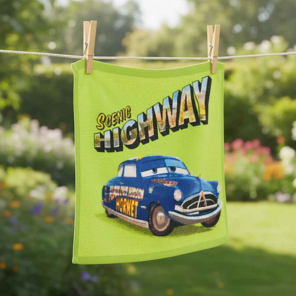 Children's Hanky - Scenic Highway (Cars) Pack of 6 Pcs