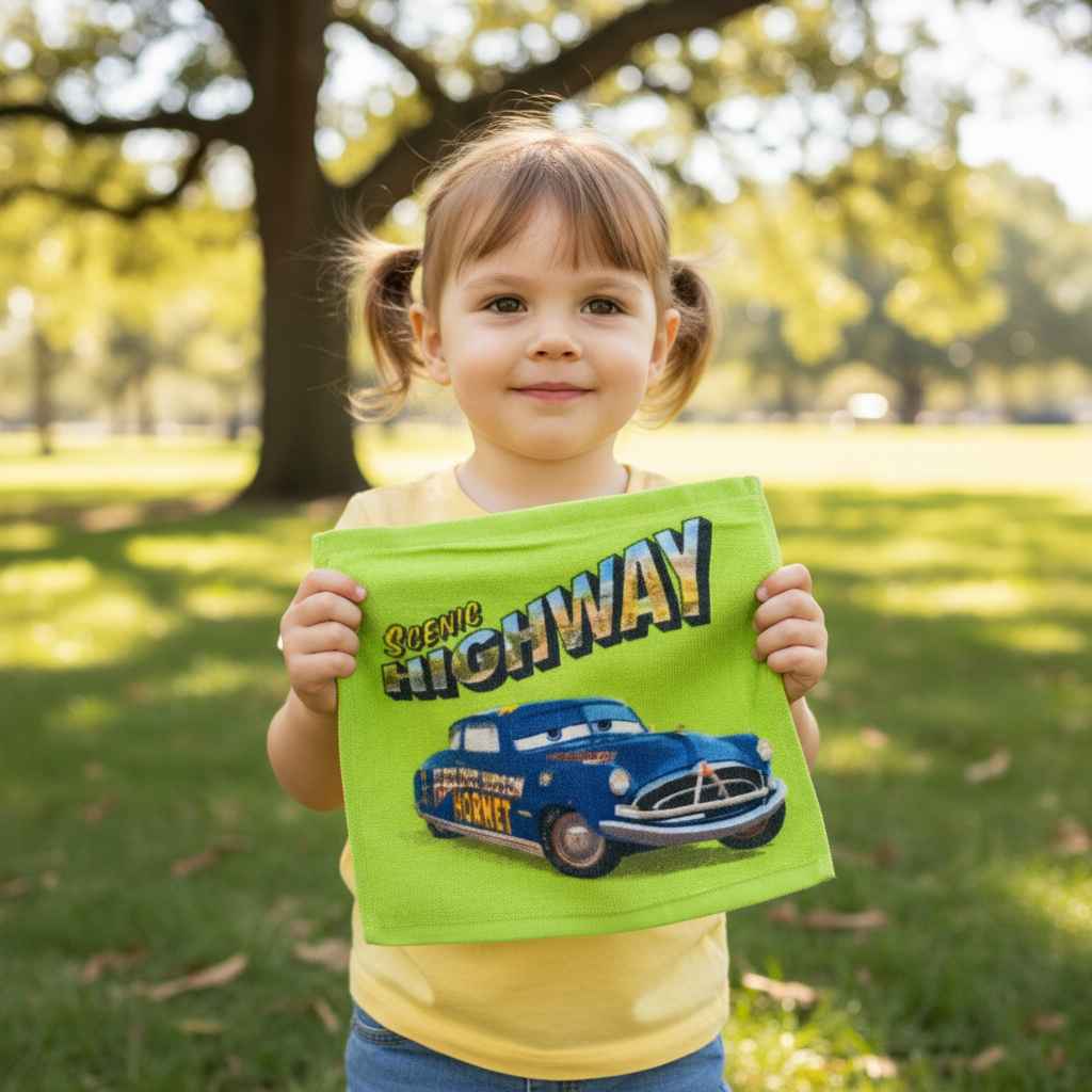 Children's Hanky - Scenic Highway (Cars) Pack of 6 Pcs