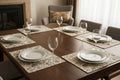 Sunflower & Paisley Floral Dining Table Mat | Premium Woven Design
