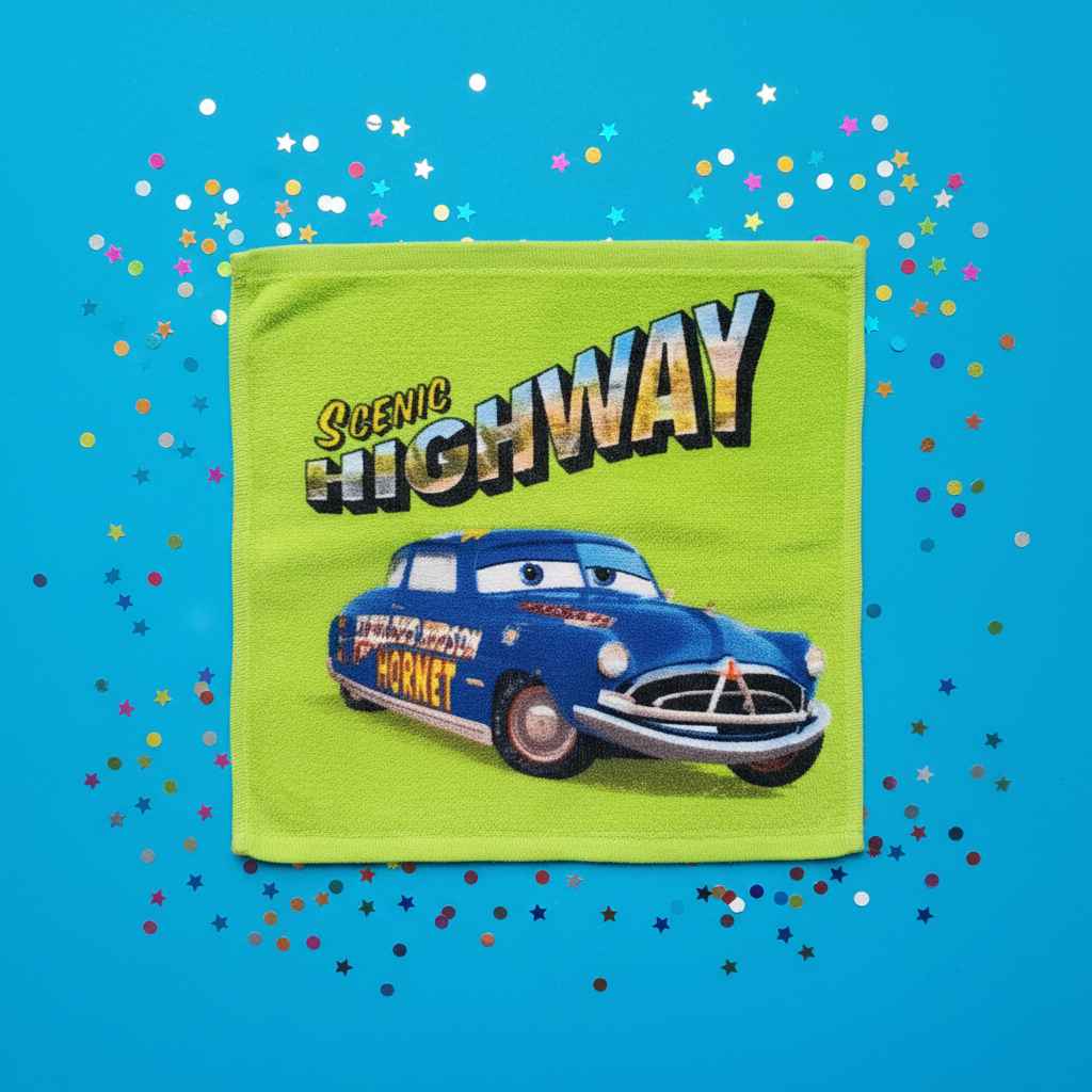 Children's Hanky - Scenic Highway (Cars) Pack of 6 Pcs