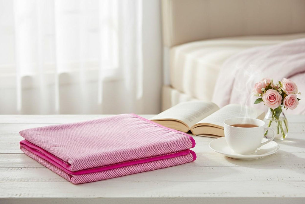 Dohar Single Bed | Pink Textured Weave | AC Dohar | 100% Cotton (Set of 2 Pcs)