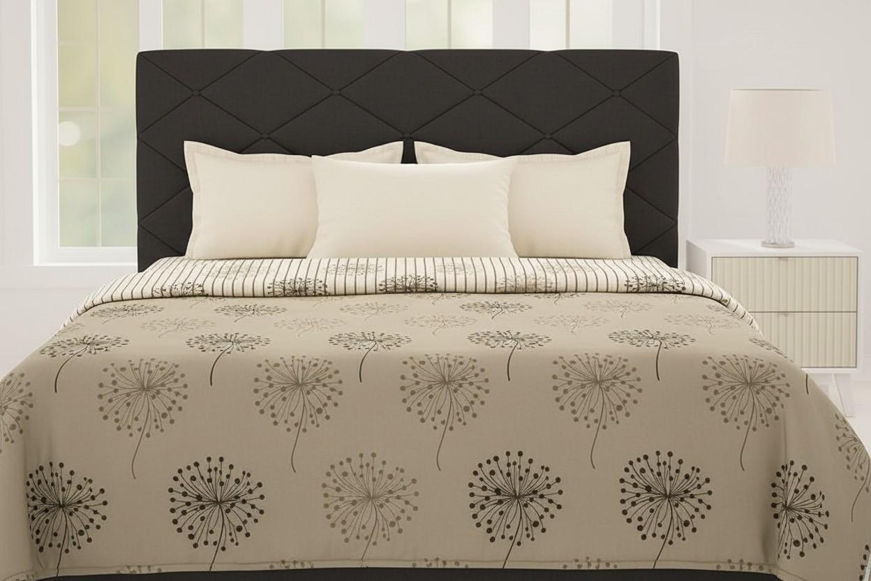 Dohar AC Double Bed | Dandelion Botanical Print | 100% Cotton