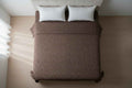 Aesthetics King Size Bed Sheet | 100% Imported Pure Cotton | 200TC | Super Soft | Dark Brown Mocha