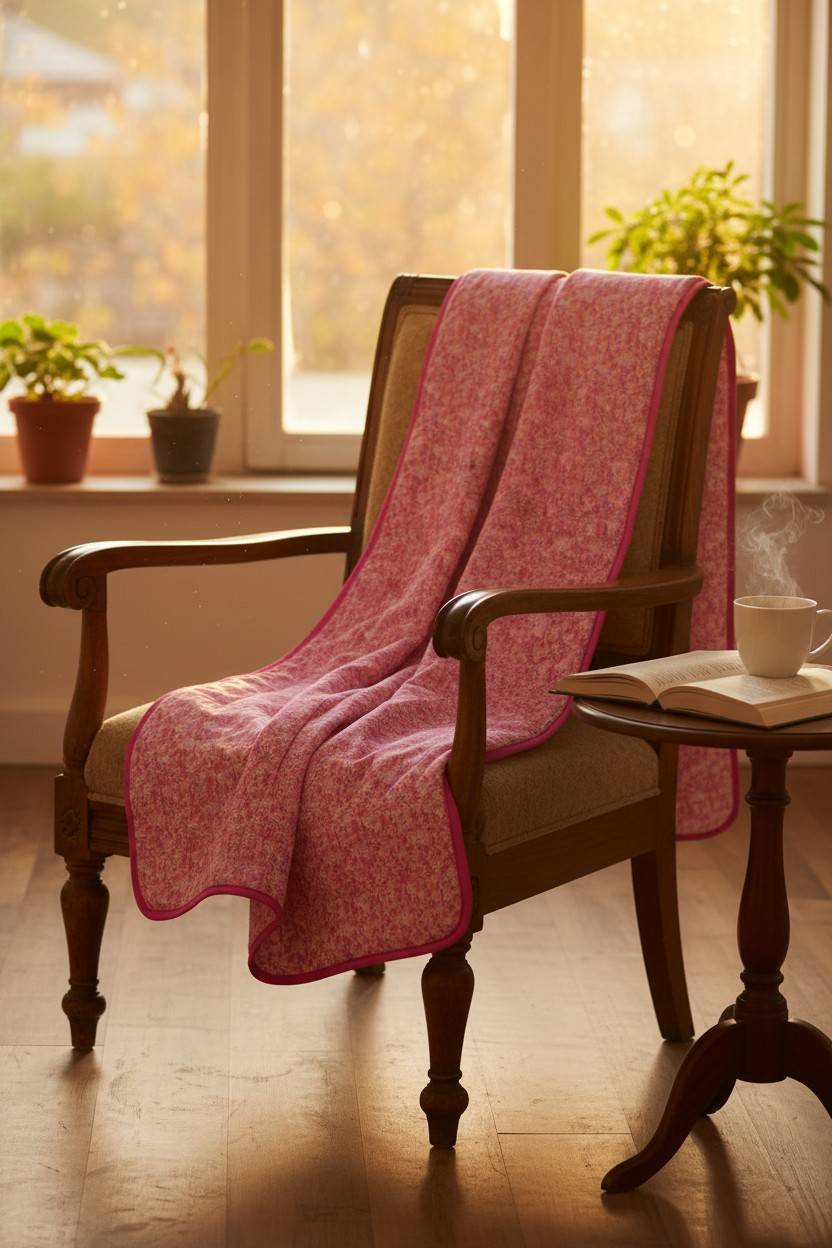 Dohar Single Bed | Pink Ditsy Floral Print | AC Dohar | 100% Cotton (Set of 2 Pcs)