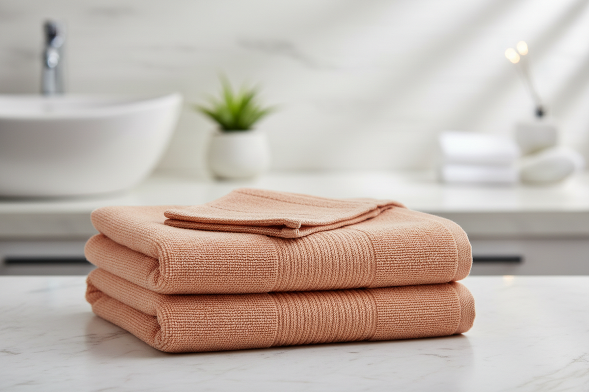 Deslay 100% Bamboo Hand Towel – Peach (16x26 Inches)