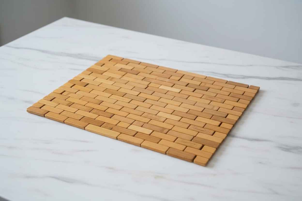 Bamboo Woven Dining Table Mat | Natural & Eco-Friendly I Set of 2