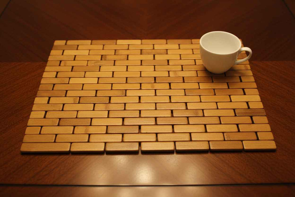 Bamboo Woven Dining Table Mat | Natural & Eco-Friendly I Set of 2