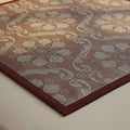Jacquard Bed Server Mat | Premium Damask Weave with Maroon Border