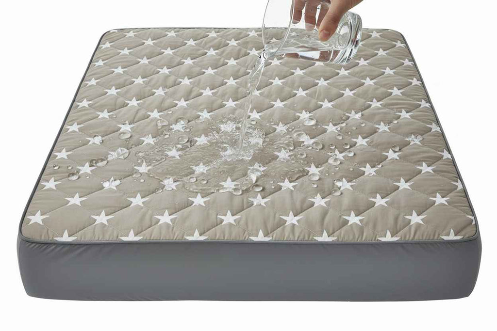 Waterproof Star-Quilted Double Bed Mattress Protector