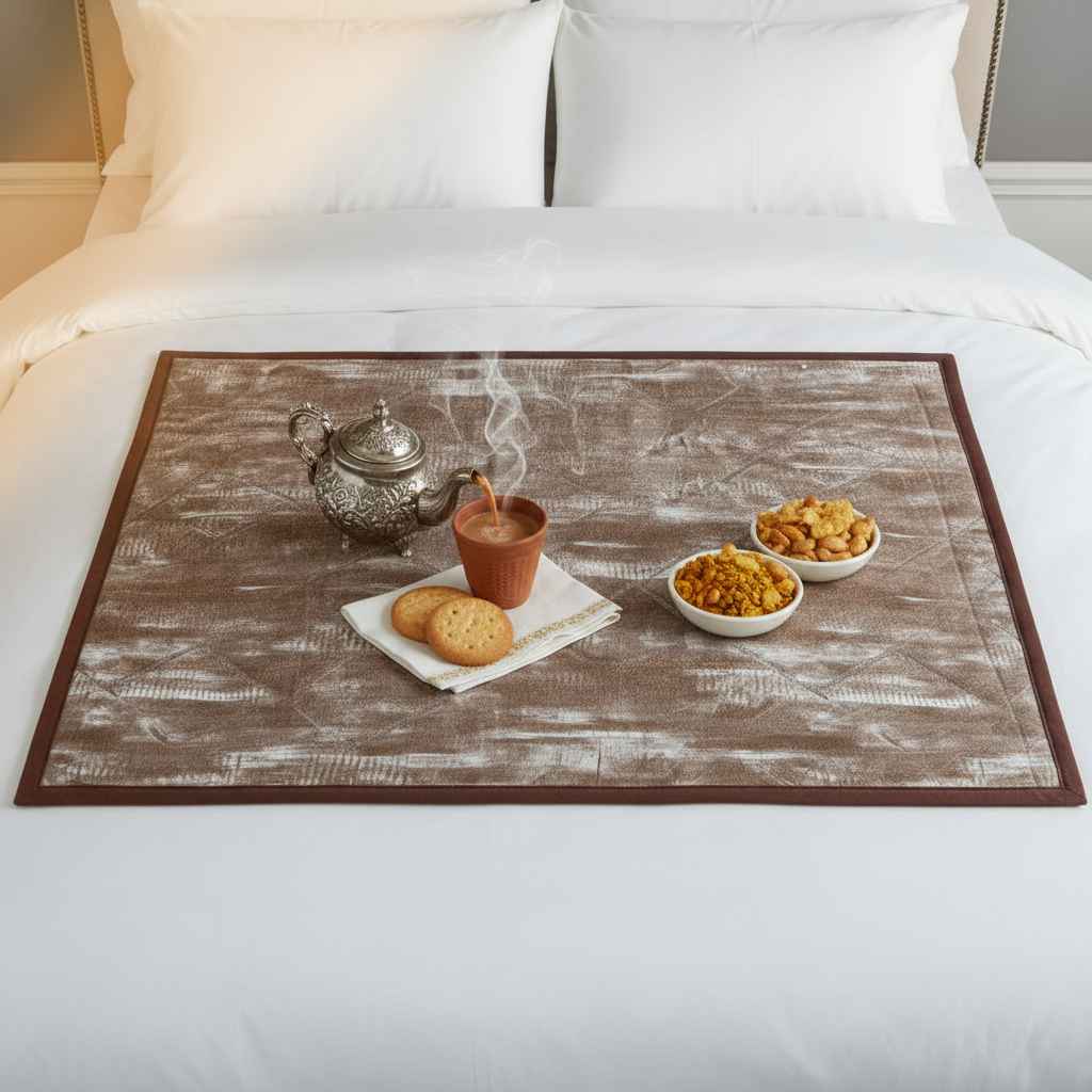 Bed Server Mat – Premium Quilted Bed Dining Mat