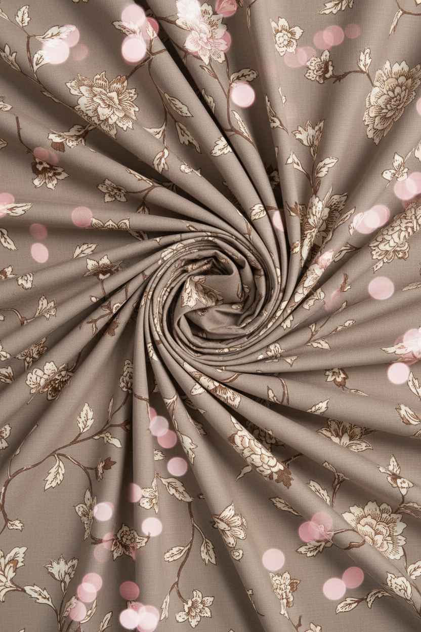 Magnolia Vine Sketch Bedsheet Set — Blush & Ivory