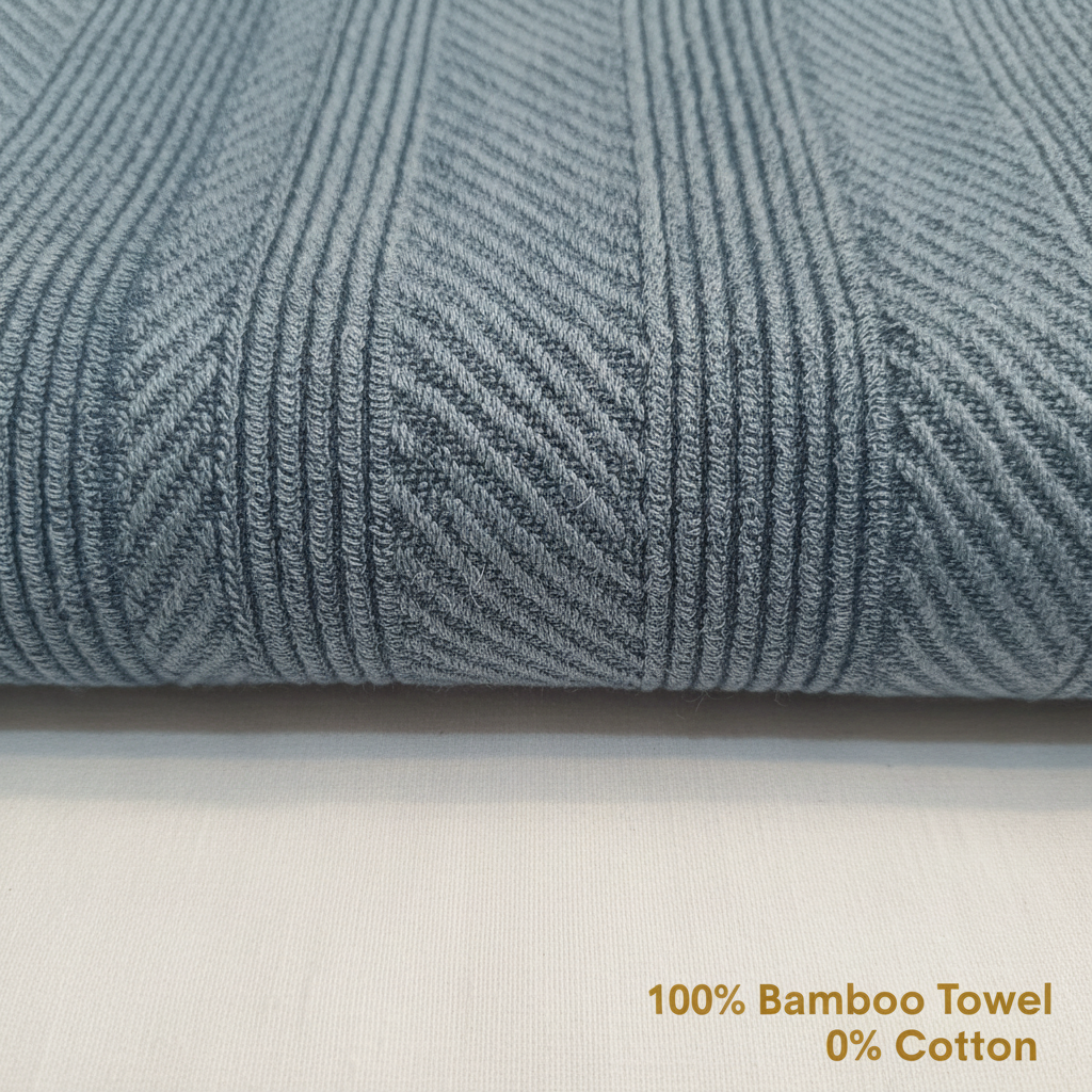 Deslay 100% Bamboo Hand Towel – Steel Blue (16x26 Inches)