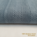 Deslay 100% Bamboo Hand Towel – Steel Blue (16x26 Inches)