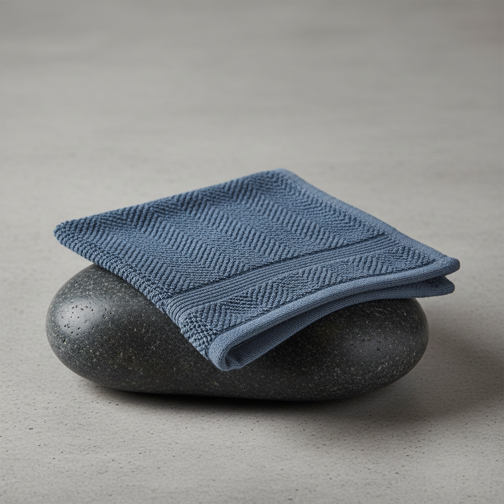 Deslay 100% Bamboo Hand Towel – Steel Blue (16x26 Inches)