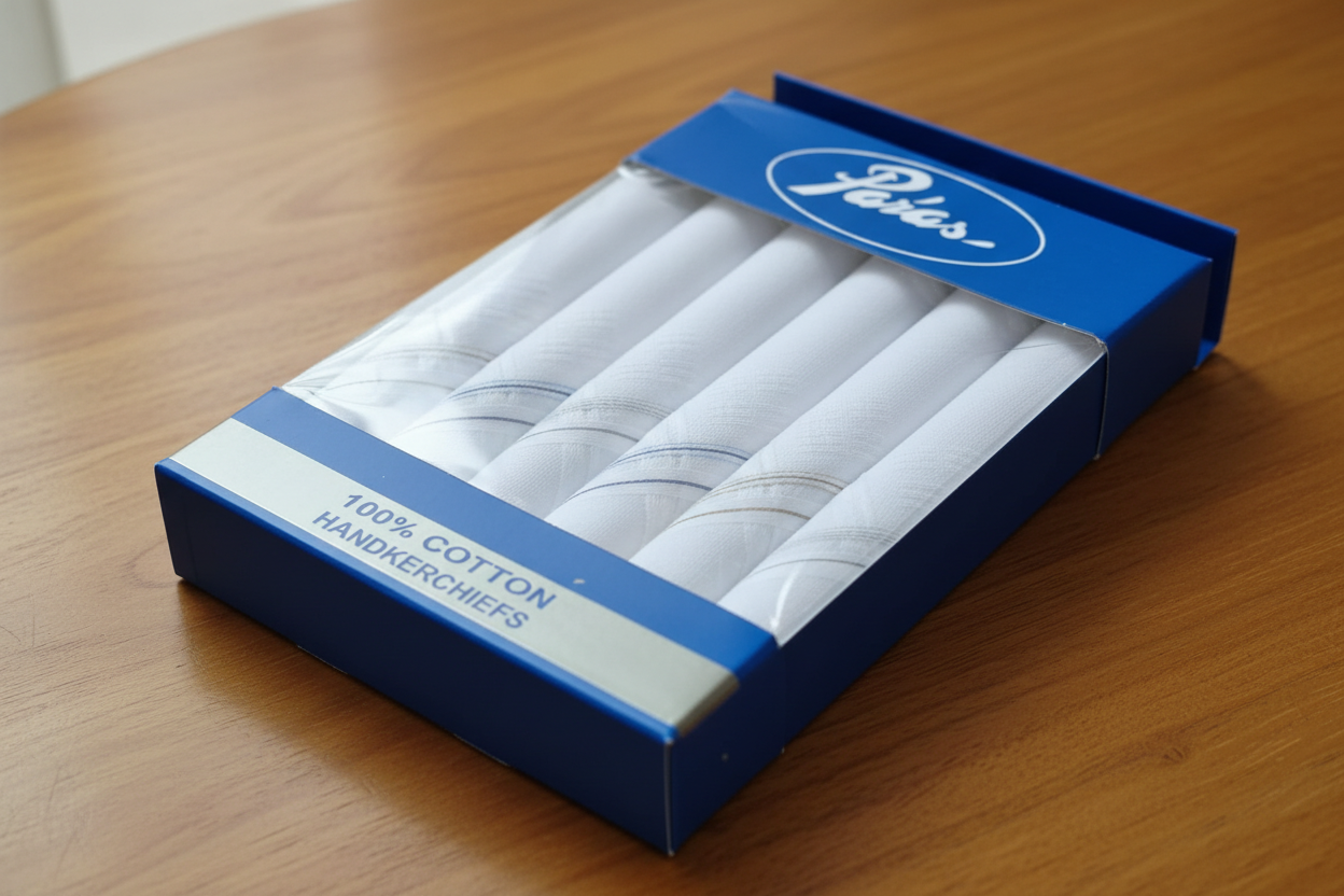 Paras 100% Cotton Handkerchiefs – Pack of 6