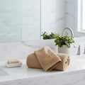 Bath Towel Microfiber | Camel | "I ♥ You" Embroidery | Ultra Soft & Quick Dry | Unisex