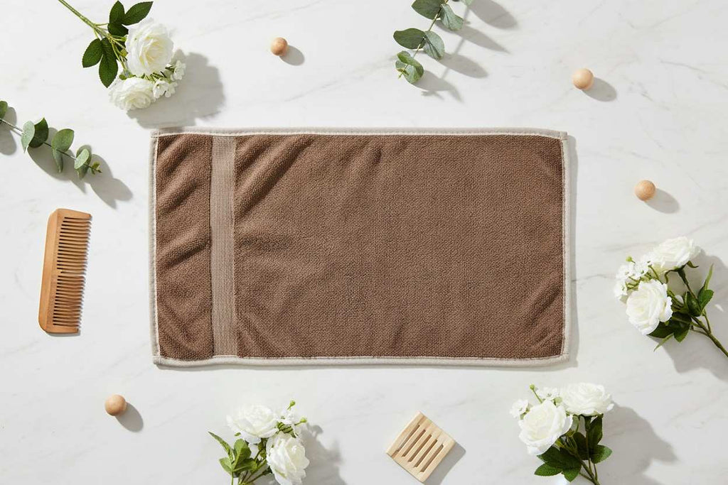 Microfiber Hand Towel | Chocolate Brown | Ultra Soft & Quick Dry (Set of 3 Pcs)