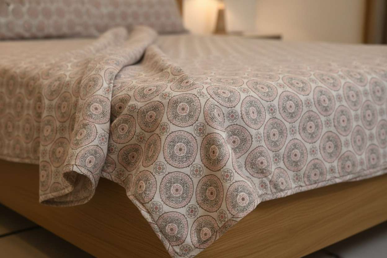 Dohar AC Double Bed  | Mandala Medallion Print | 100% Cotton