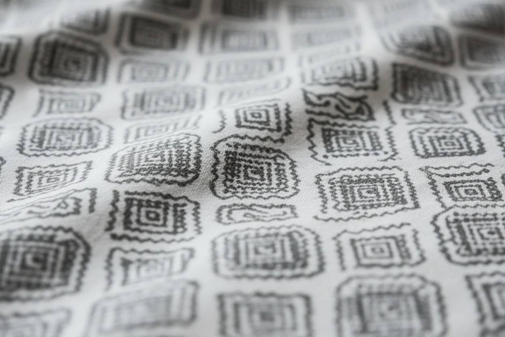 100% Pure Cotton King Size Bedsheet Set | Grey White Geometric Diamond Pattern | 108x108 Inches