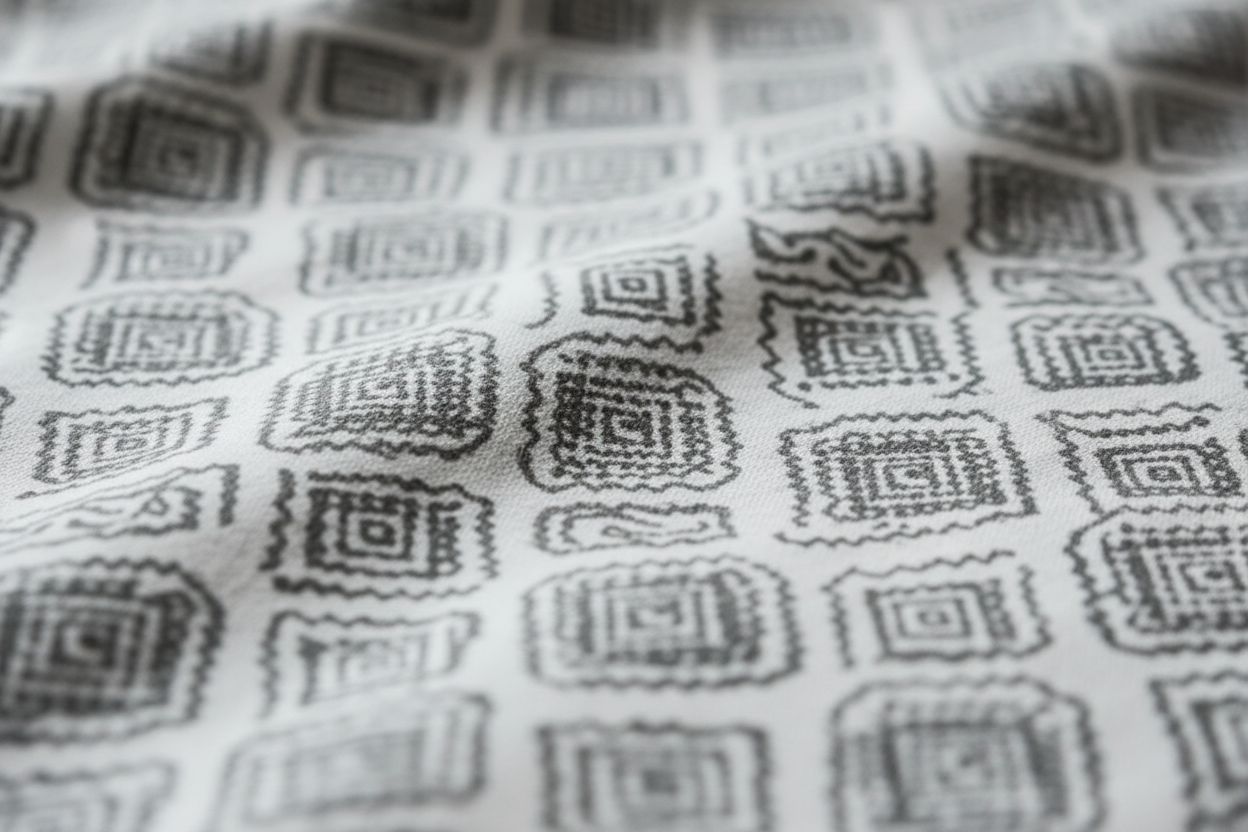 100% Pure Cotton King Size Bedsheet Set | Grey White Geometric Diamond Pattern | 108x108 Inches