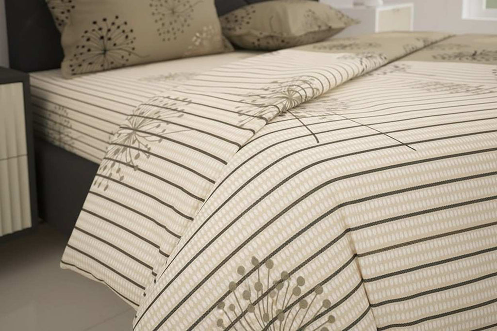 Dohar AC Double Bed | Dandelion Botanical Print | 100% Cotton