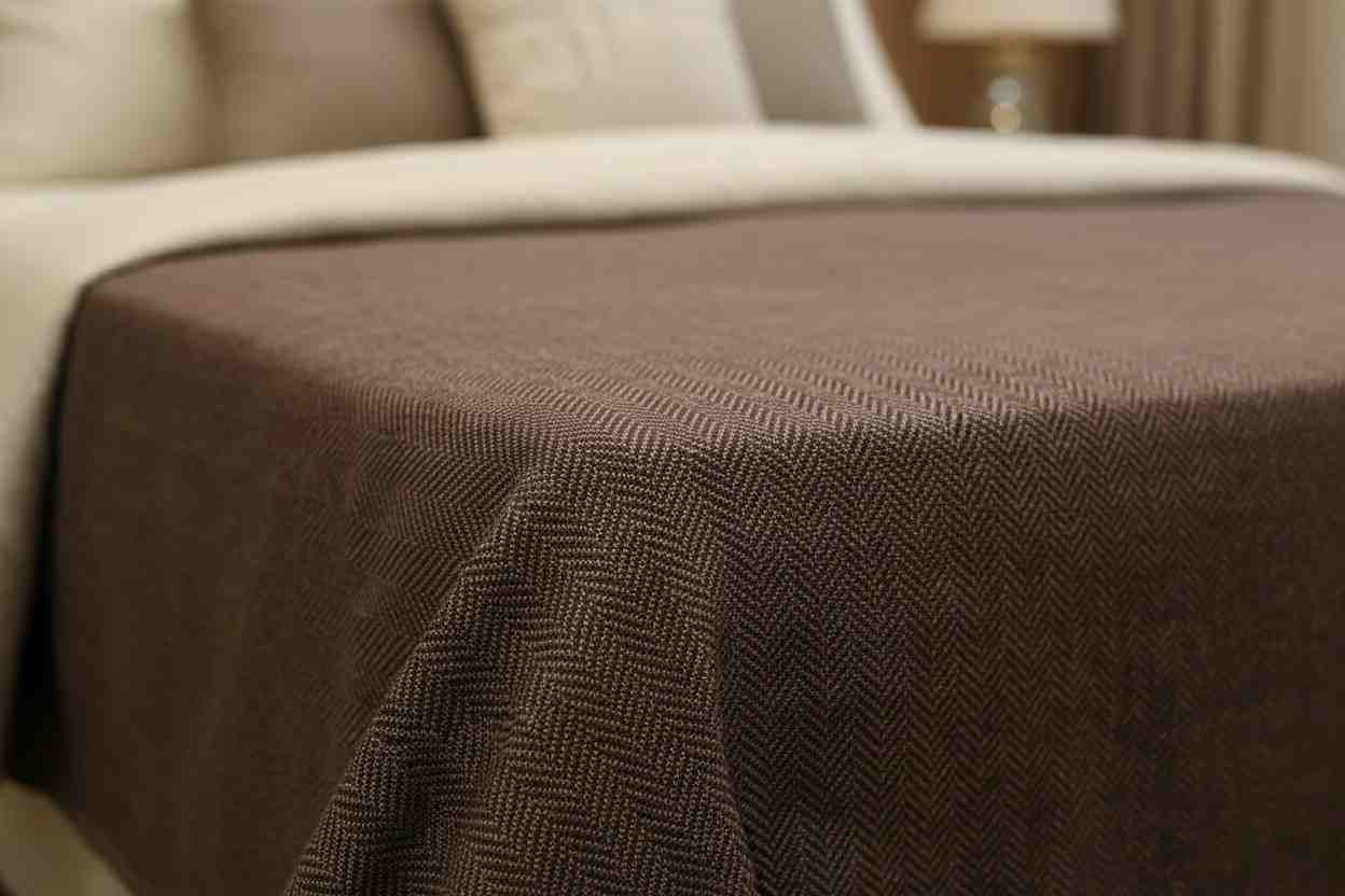 Aesthetics King Size Bed Sheet | 100% Imported Pure Cotton | 200TC | Super Soft | Dark Brown Mocha