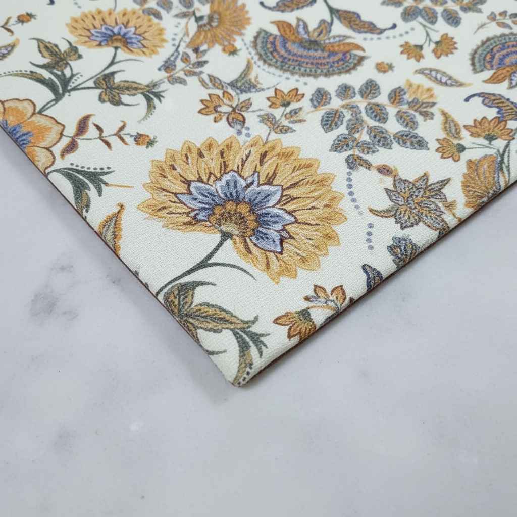 Sunflower & Paisley Floral Dining Table Mat | Premium Woven Design
