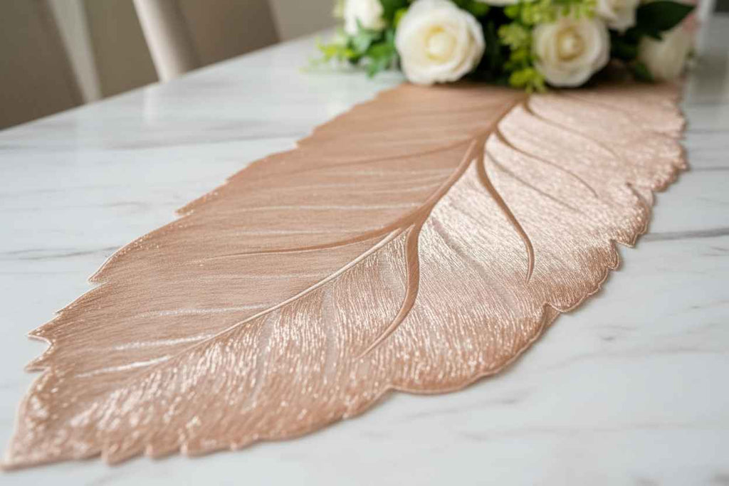 Crystal Leaf Table Runner | Dining & Center Table Décor Runner
