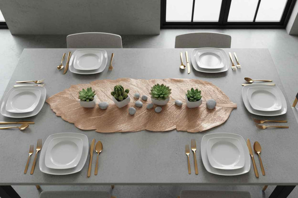 Crystal Leaf Table Runner | Dining & Center Table Décor Runner