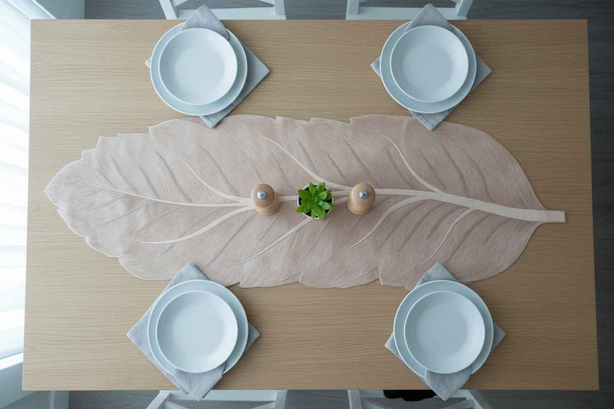 Crystal Leaf Table Runner | Dining & Center Table Décor Runner