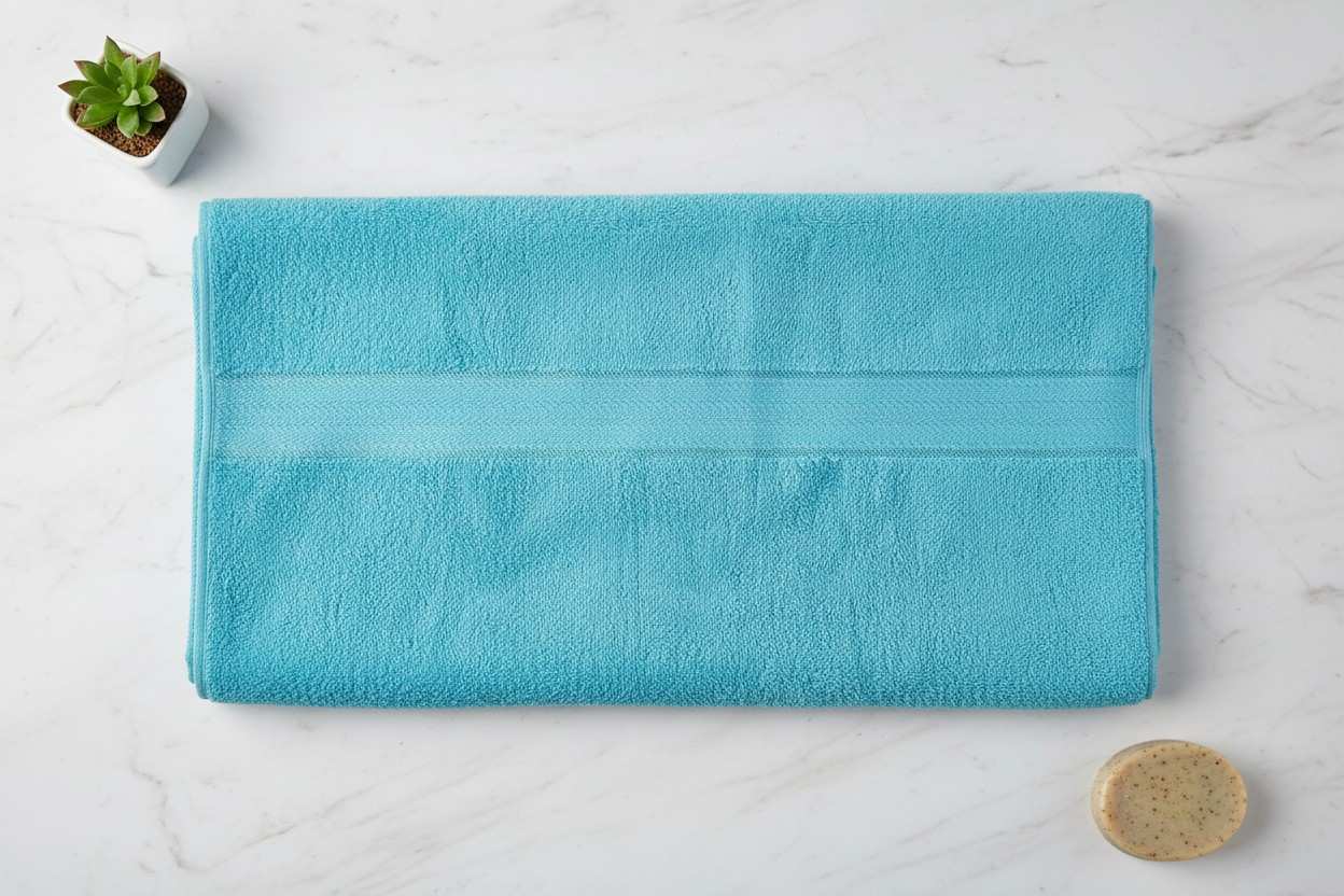 Cyan Bath Towel for Unisex | Soft, Absorbent & Quick Dry (Available in different colours)