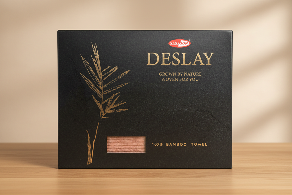 Deslay 100% Bamboo Hand Towel – Peach (16x26 Inches)