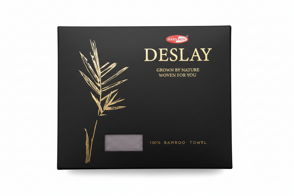 Deslay 100% Bamboo Hand Towel – Lavender Grey (16x26 Inches)