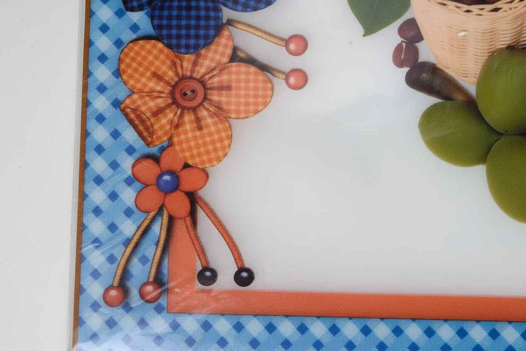 Decorative Dining Table Mat | Waterproof PVC Placemat | Nuts & Floral Print