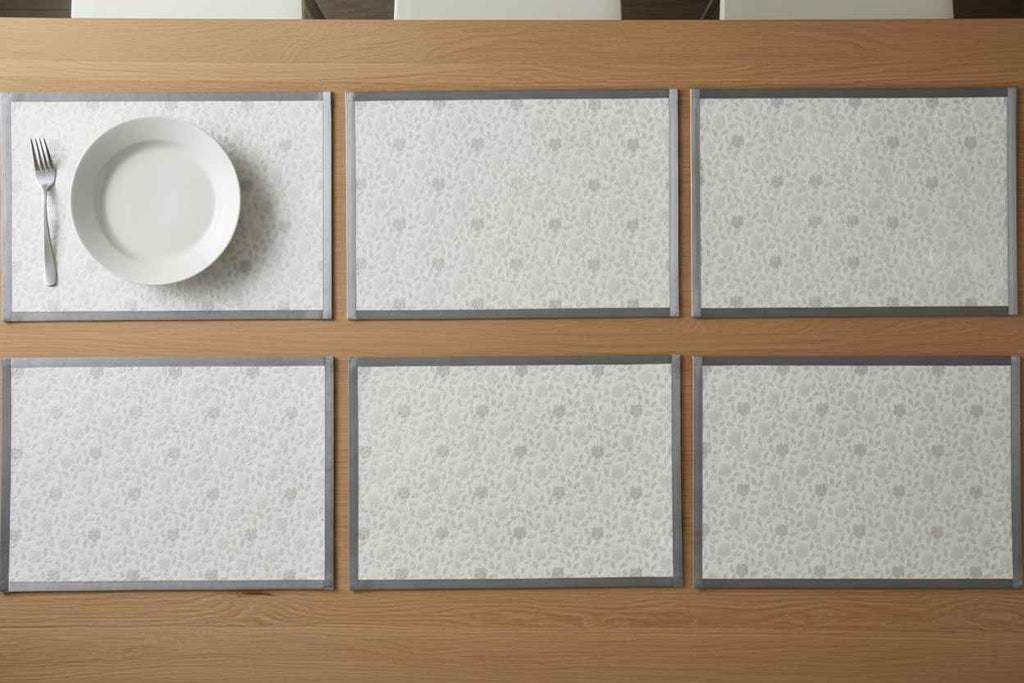 Premium Dining Table Mat | Fridge & Table Liner Set of 6 Pcs