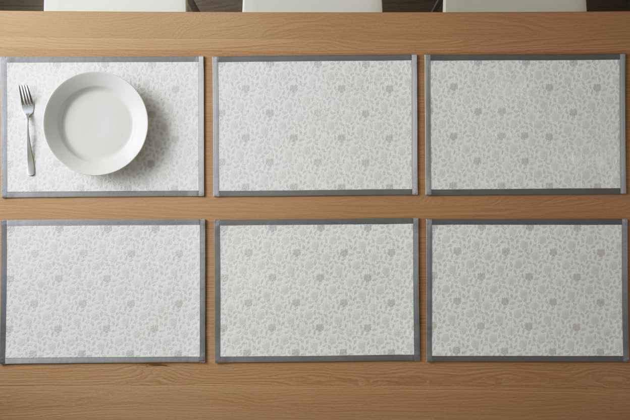 Premium Dining Table Mat | Fridge & Table Liner Set of 6 Pcs