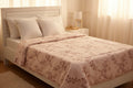Dohar Single Bed |Pink Floral Print | AC Dohar | 100% Cotton (Set of 2 Pcs)