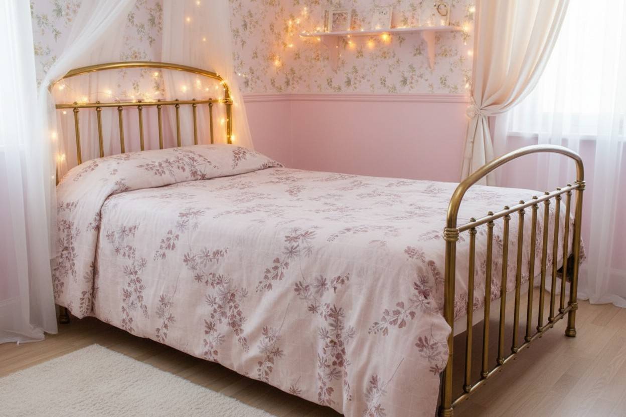 Dohar Single Bed |Pink Floral Print | AC Dohar | 100% Cotton (Set of 2 Pcs)
