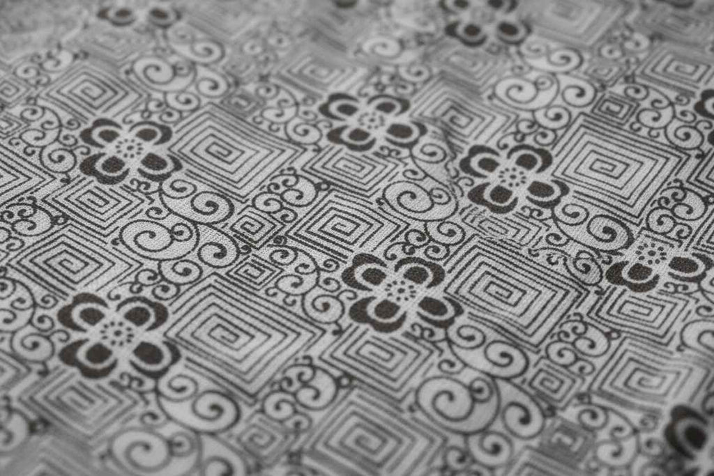 Dohar Double Bed | Geometric Maze & Floral Print | 100% Cotton