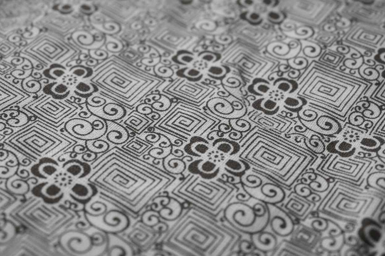 Dohar Double Bed | Geometric Maze & Floral Print | 100% Cotton
