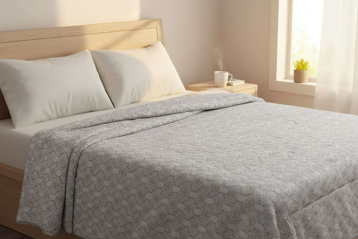 Dohar Double Bed  | Aztec Geometric Diamond Print | 100% Cotton