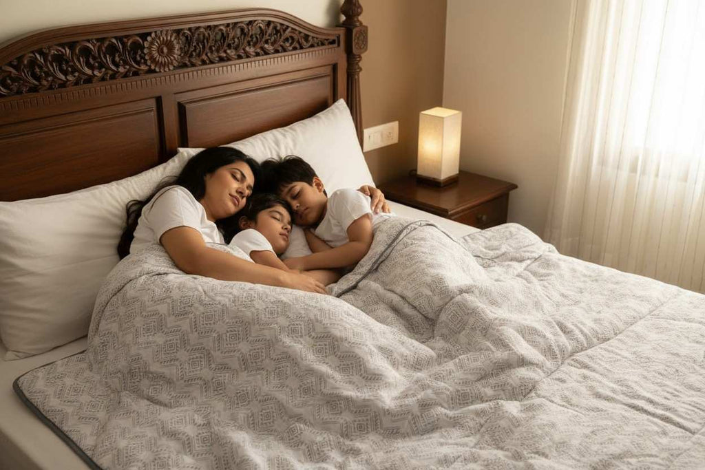 Dohar Double Bed  | Aztec Geometric Diamond Print | 100% Cotton