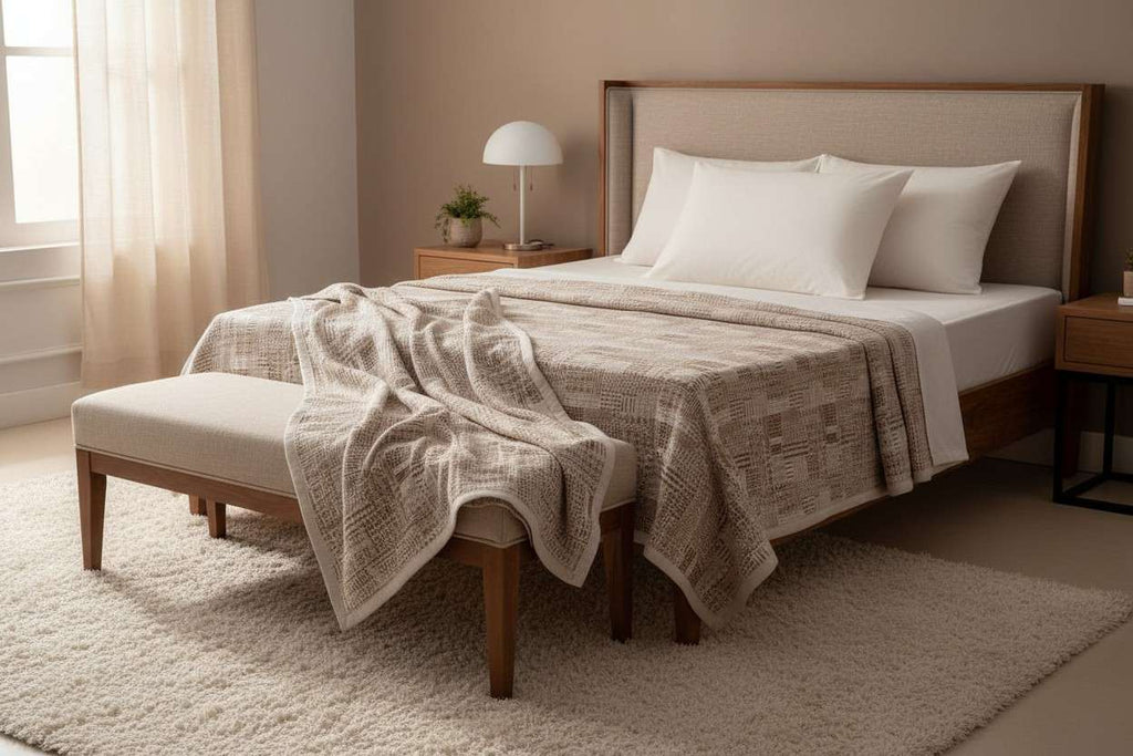 Dohar Single Bed | Boho Patchwork Weave | AC Dohar | 100% Cotton (Set of 2 Pcs)