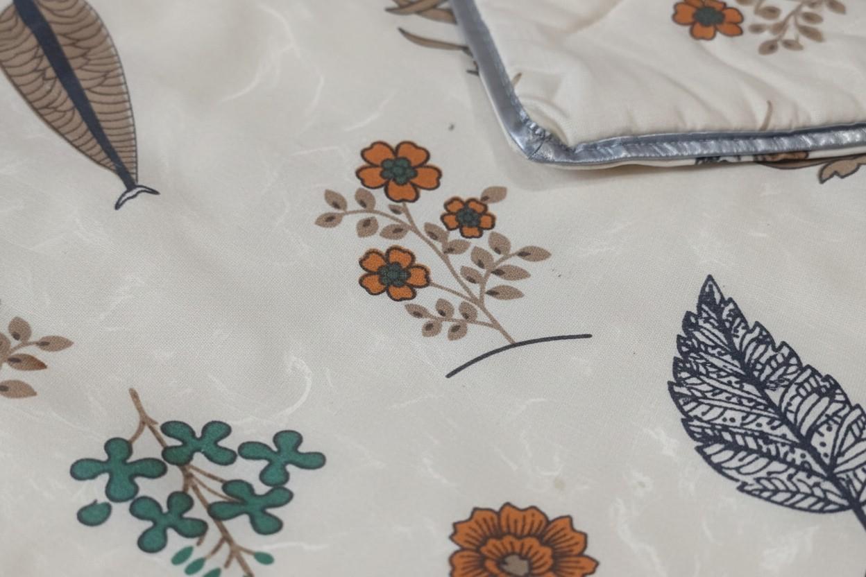 Double Dohar | Botanical Floral Print | 100% Cotton |