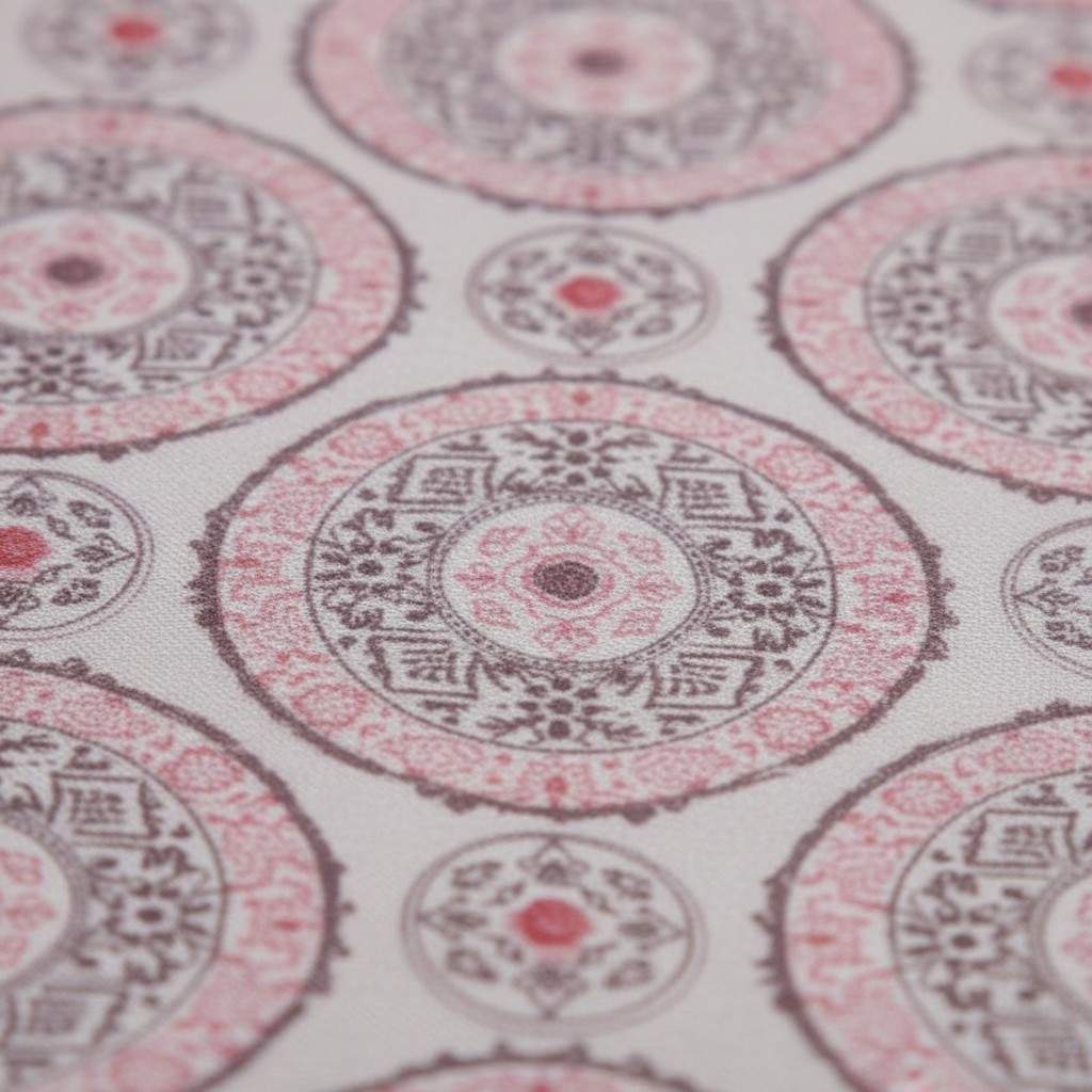 Dohar Single Bed | Blush Pink Medallion Print | AC Dohar | 100% Cotton (Set of 2 Pcs)
