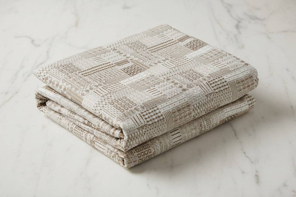 Dohar Single Bed | Boho Patchwork Weave | AC Dohar | 100% Cotton (Set of 2 Pcs)