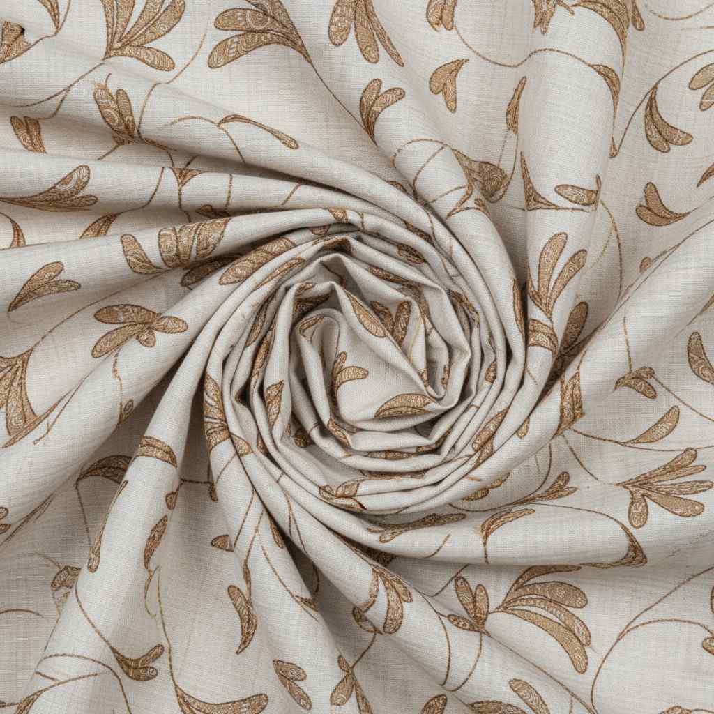 Summer Dohar Double Bed | White Grey Floral 100% Cotton Bedding