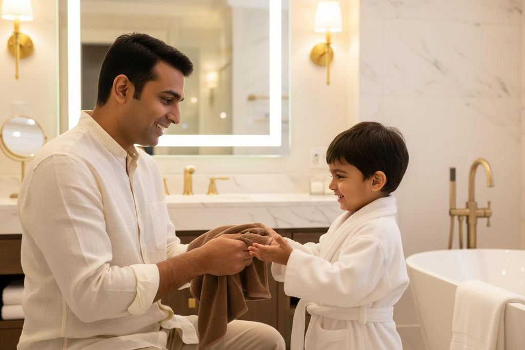 Microfiber Hand Towel | Chocolate Brown | Ultra Soft & Quick Dry (Set of 3 Pcs)