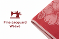 Bath Towel | Red Floral Jacquard | Ultra Soft, Super Absorbent & Quick Dry | Unisex