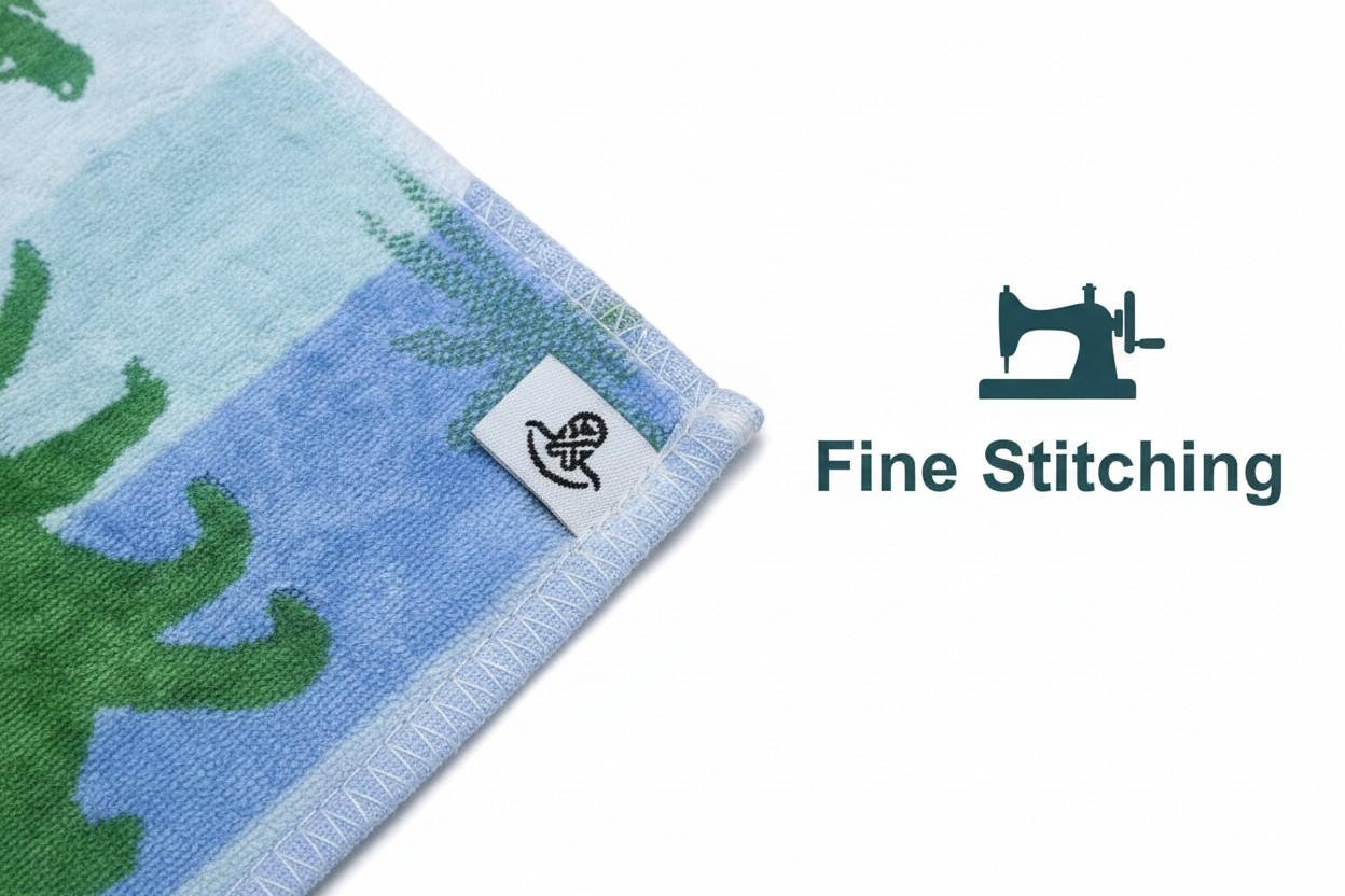 Hand Towel Kids | Dinosaur Print | Ultra Soft, Super Absorbent (Set of 3 Pcs)